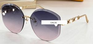  Безкаркасні   круглі сонцезахисні окуляри Chloe-410