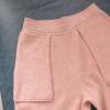 MIU MIU Товсті в'язані повсякденні штани кашемірові-288 кольору сакури