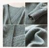 MIU MIU Кашеміровий товстий светр Miu Miu-399 з v-подібним вирізом Slim Fit