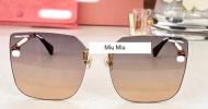 MIU MIU Тонкі ультралегкі вуличні сонцезахисні окуляри MIU MIU-395