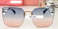 MIU MIU Тонкі ультралегкі вуличні сонцезахисні окуляри MIU MIU-395
