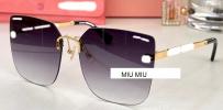 MIU MIU Тонкі ультралегкі вуличні сонцезахисні окуляри MIU MIU-395