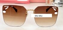 MIU MIU Тонкі ультралегкі вуличні сонцезахисні окуляри MIU MIU-395