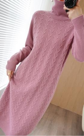 В'язана кашемірова сукня-пуловер-298