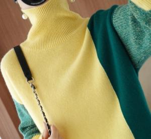 Осінньо-зимовий кашеміровий светр Miu Miu-259 з високим коміром