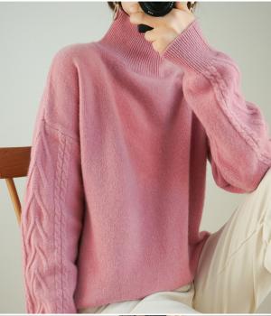 Теплий кашеміровий светр MIU MIU-288 з високим коміром