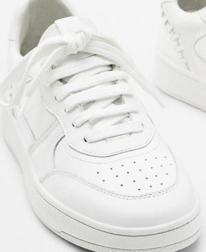 Шкіряні кросівки на шнурівці Massimo Dutti-298