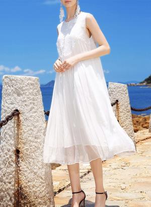 Легка шовкова сукня MIU MIU-299 без рукавів