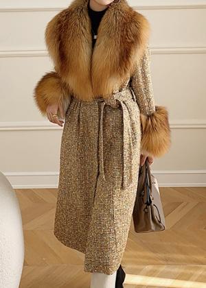 Шикарне твідове зимнє пальто Louis Vuitton-1881 