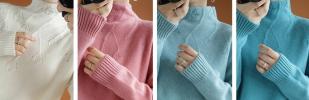 MIU MIU Кашеміровий пуловер, товстий в'язаний вовняний светр Miu Miu-248