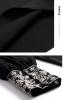 MIU MIU Чорна ошатна шовкова блуза MIU MIU-368 з вишивкою