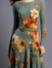 MIU MIU В"язане плаття з тривимірними квітами-369