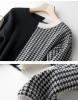 MIU MIU Потовщений вовняний светр Miu Miu-286 з круглим вирізом у рогожку