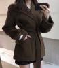 Б/Б Двостороннє вовняне пальто-399 із кашеміру у стилі Хепберн